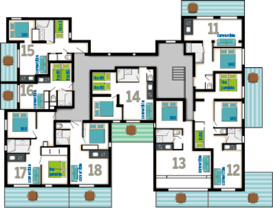 Plan de la résidence - étage